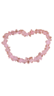 Kwarc Różowy bransoletka wąska - kamień na miłość, przyjaźń, życzliwość, optymizm