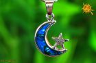 Księżyc z Gwiazdką wisiorek Abalon Muszla  – piękno życia, harmonia, ochrona