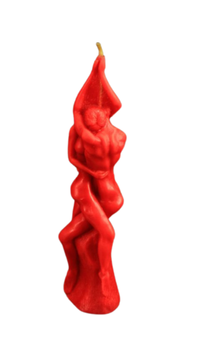 Czerwona Świeca Kochanków Adama i Ewy - magia miłości, pożądania, namiętności, odwagi, siły