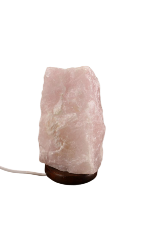 Kwarc Różowy LAMPA kamień naturalny - neutralizuje kłopoty, przyciąga miłość