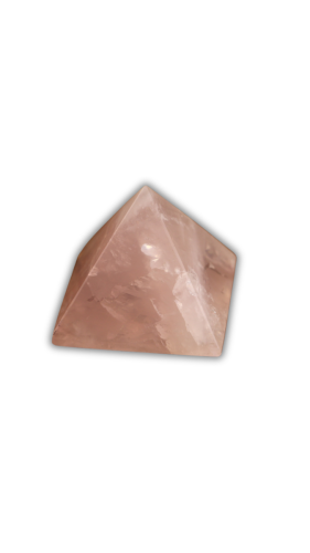 Kwarc Różowy PIRAMIDA 4x4- symbol wznoszenia, energia wyostrzająca i konserwująca