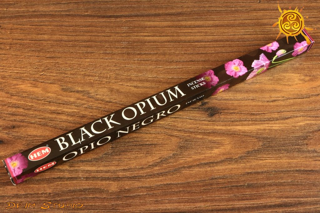 Kadzidełko CZARNE OPIUM Black Opium - spokój, relaks, zabawa, odprężenie