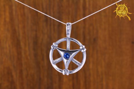 Niebiański Krąg WISIOR srebro - łączność z przewodnikami duchowymi, wzmocnienie siły medytacji