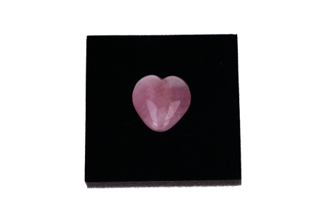 SERCE Kwarc Różowy wisior boczne otwory - miłość, czułość, przyjaźń, optymizm