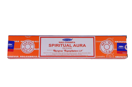 Kadzidełko Nag Champa Spiritual Aura pyłkowe Satya -  oczyszcza przestrzeń, przywołuje pozytywne wibracje