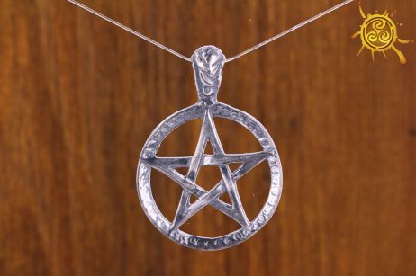 Pentagram Tybetański srebro - chroni przed złorzeczeniem, zawiścią, magią