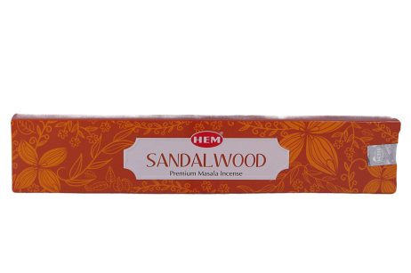 Kadzidełko Sandalwood pyłkowe HEM -  oczyszcza przestrzeń, przywołuje pozytywne wibracje