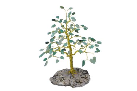 Drzewko szczęścia Awenturyn 100 kamieni naturalnych - kreatywność, zdrowie, zdolności zarządzania