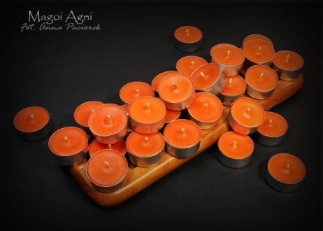 Pomarańczowa Świeca Tealight - zapach pomarańcza